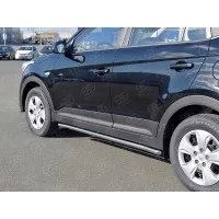 Пороги труба 42 мм вариант 1 для Hyundai Creta 2016-2021