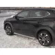 Пороги с площадкой алюминиевый лист 42 мм вариант 2 для Hyundai Tucson 2018-2021 артикул HTL-0030992