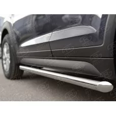 Пороги труба 57 мм вариант 1 для Hyundai Tucson 2015-2021