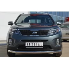 Защита переднего бампера 76 мм для Kia Sorento 2012-2020