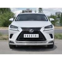 Защита переднего бампера секции 57 мм для Lexus NX-300 2017-2021