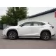 Пороги с площадкой алюминиевый лист 42 мм вариант 2 для Lexus NX-200 2014-2021 артикул LNXL-0025812