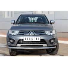 Защита переднего бампера 57 мм для Mitsubishi L200 2014-2015