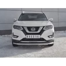 Защита переднего бампера 57 мм для Nissan X-Trail T32 2019-2024