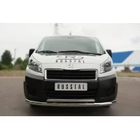 Защита передняя двойная 57-42 мм для Peugeot Expert 2007-2012