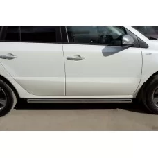 Пороги труба 57 мм вариант 1 для Renault Koleos 2011-2016