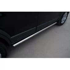 Пороги труба 57 мм вариант 2 для Chevrolet Captiva 2011-2013