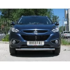 Защита переднего бампера 76 мм для Hyundai ix35 2010-2015