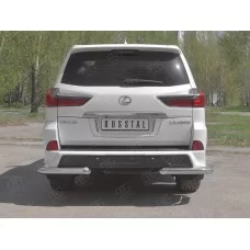 Защита задняя уголки 76 мм для Lexus LX-570/450d TRD Superior 2015-2024