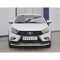 Защита переднего бампера секции 42 мм для Lada Vesta Cross 2017-2024