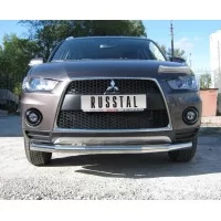 Защита переднего бампера 76 мм для Mitsubishi Outlander 2010-2012