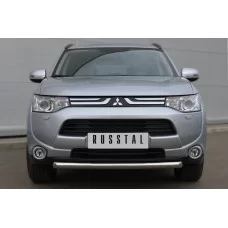 Защита переднего бампера 57 мм для Mitsubishi Outlander 2012-2014