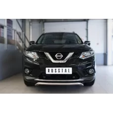 Защита переднего бампера 42 мм для Nissan X-Trail 2015-2018