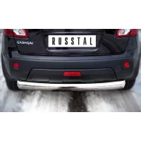 Защита заднего бампера 76 мм для Nissan Qashqai 2010-2014