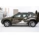Пороги с площадкой алюминиевый лист 42 мм вариант 1 для Renault Duster 2015-2021 артикул RDL-0021821
