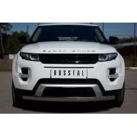 Защита передняя овальная 75х42 мм для Land Rover Evoque 2011-2018