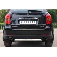 Защита заднего бампера 57 мм для Ssangyong Actyon 2010-2013