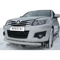 Защита переднего бампера 76 мм дуга для Great Wall Hover H3 2010-2014