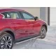 Пороги с площадкой нержавеющий лист 42 мм для Infiniti QX30 2016-2019 артикул IQX3L-0025023