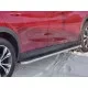 Пороги с площадкой нержавеющий лист 42 мм для Infiniti QX30 2016-2019 артикул IQX3L-0025023