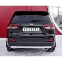 Защита заднего бампера 57 мм для Kia Sorento Prime 2015-2017