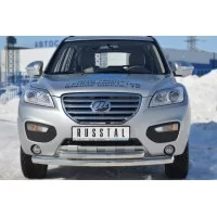 Защита передняя двойная 76-57 мм для Lifan X-60 2011-2016