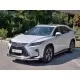 Защита переднего бампера 57 мм секции для Lexus RX Long 2018-2024 артикул LRX3Z-003215