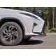 Защита переднего бампера 57 мм секции для Lexus RX Long 2018-2024 артикул LRX3Z-003215