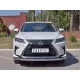Защита переднего бампера 57 мм секции для Lexus RX Long 2018-2024 артикул LRX3Z-003215