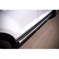 Пороги труба 57 мм вариант 3 для Mazda CX-7 2010-2013