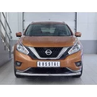 Защита переднего бампера 57 мм для Nissan Murano 2016-2024