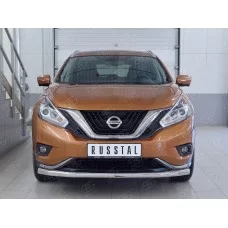 Защита переднего бампера 57 мм для Nissan Murano 2016-2024