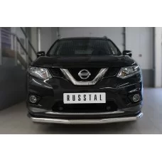 Защита переднего бампера 57 мм для Nissan X-Trail 2015-2018