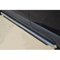 Пороги труба 57 мм вариант 1 для Opel Antara 2010-2017