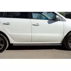 Пороги труба 57 мм вариант 3 для Renault Koleos 2011-2016