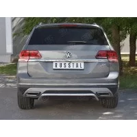 Защита заднего бампера волна 42 мм для Volkswagen Teramont 2018-2024