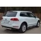 Пороги труба 76 мм с накладками вариант 2 для Volkswagen Touareg 2010-2014 артикул VTT-0007022
