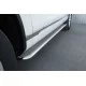 Пороги с площадкой нержавеющий лист 42 мм для Volkswagen Touareg 2014-2017 артикул VWTL-0021313