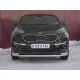 Защита передняя двойная с уголками 57-42 мм для Kia Sportage 2018-2022 артикул KSZ-003185