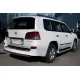 Защита заднего бампера овальная 75х42 мм для Lexus LX-570 2012-2015 артикул LLXZ-000870