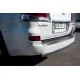 Защита заднего бампера овальная 75х42 мм для Lexus LX-570 2012-2015 артикул LLXZ-000870
