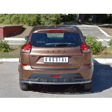 Защита заднего бампера 42 мм для Lada XRay 2016-2022