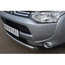 Защита переднего бампера 76 мм для Mitsubishi Outlander 2012-2014