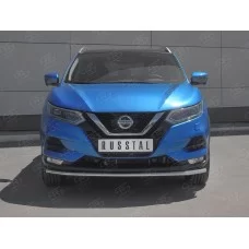 Защита переднего бампера 42 мм для Nissan Qashqai 2019-2024