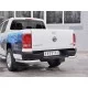 Защита задняя двойные уголки 76-42 мм для Volkswagen Amarok 2016-2024 артикул VAMZ-002545