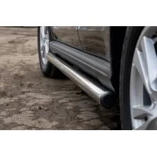 Пороги труба 57 мм вариант 2 для Citroen C-Crosser 2007-2013