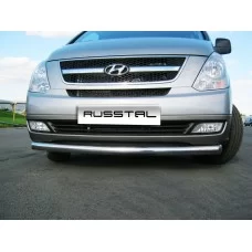 Защита переднего бампера 76 мм для Hyundai H-1 Starex 2007-2018