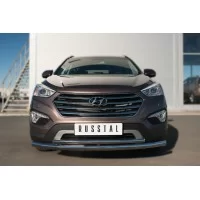 Защита передняя двойная 57-42 мм для Hyundai Santa Fe Grand 2014-2016