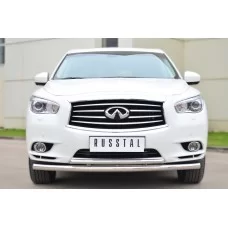 Защита передняя двойная 57-42 мм дуга для Infiniti QX60/JX35 2012-2016