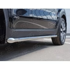 Пороги труба 42 мм вариант 1 для Kia Sportage 2016-2018